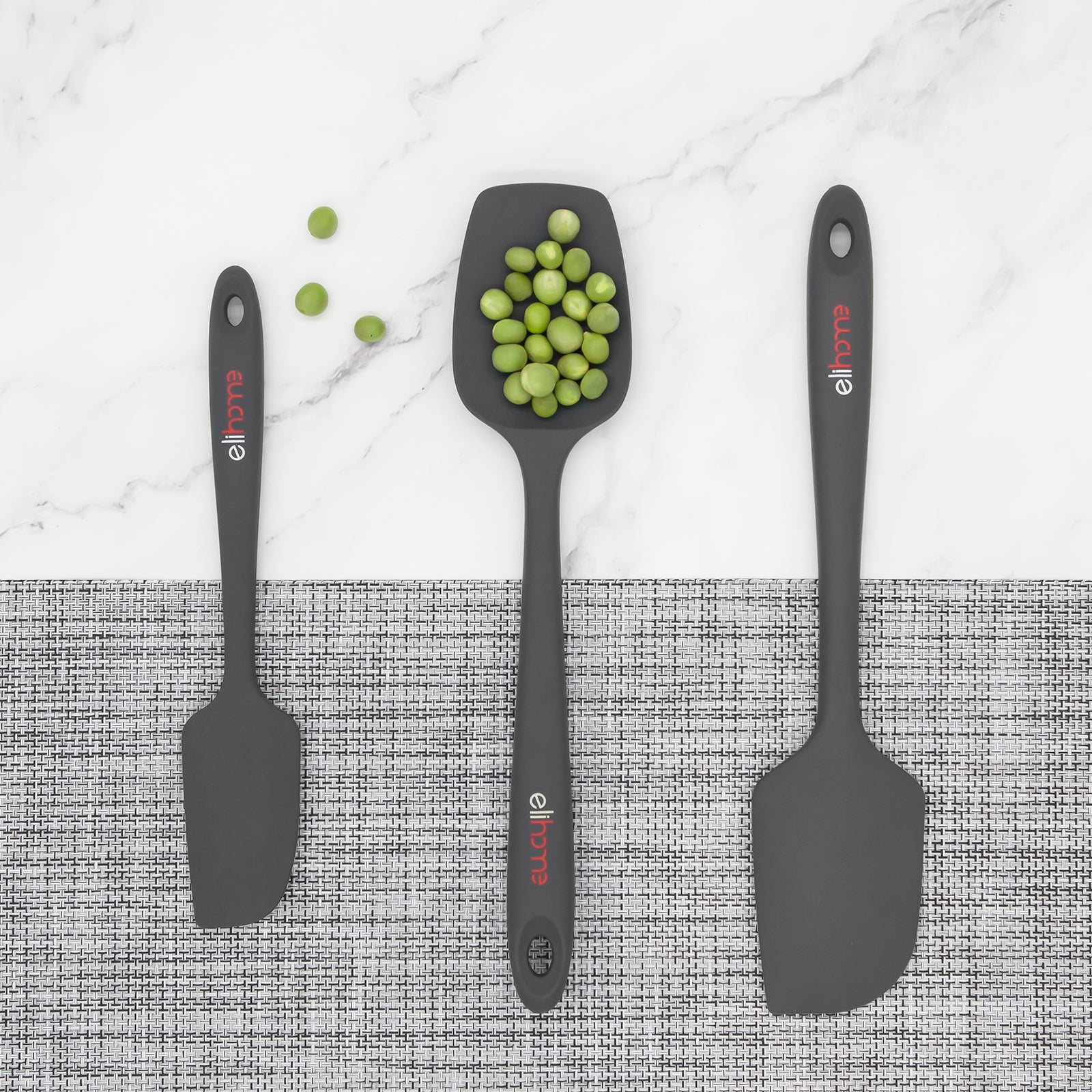 di Oro Living di oro silicone spatula set - rubber kitchen spatulas for  baking, cooking, & mixing 