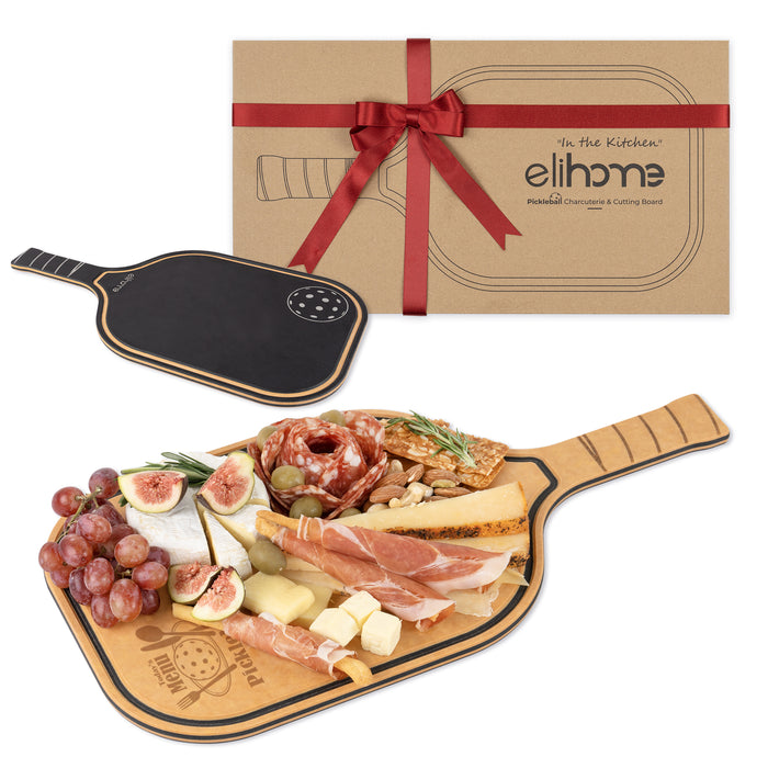 Pickleball Charcuterie Cutting Board -"Today's Menu: Pickleball"