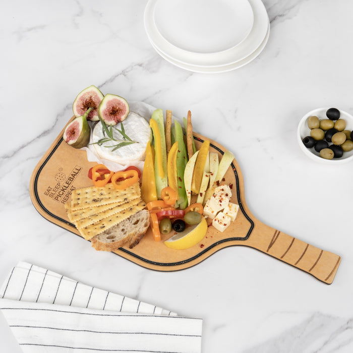 Pickleball Charcuterie Cutting Board -"Just One More Game"