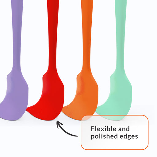 Orange Silicone Spatula | 3 Piece Silicone Spatula | Elihome