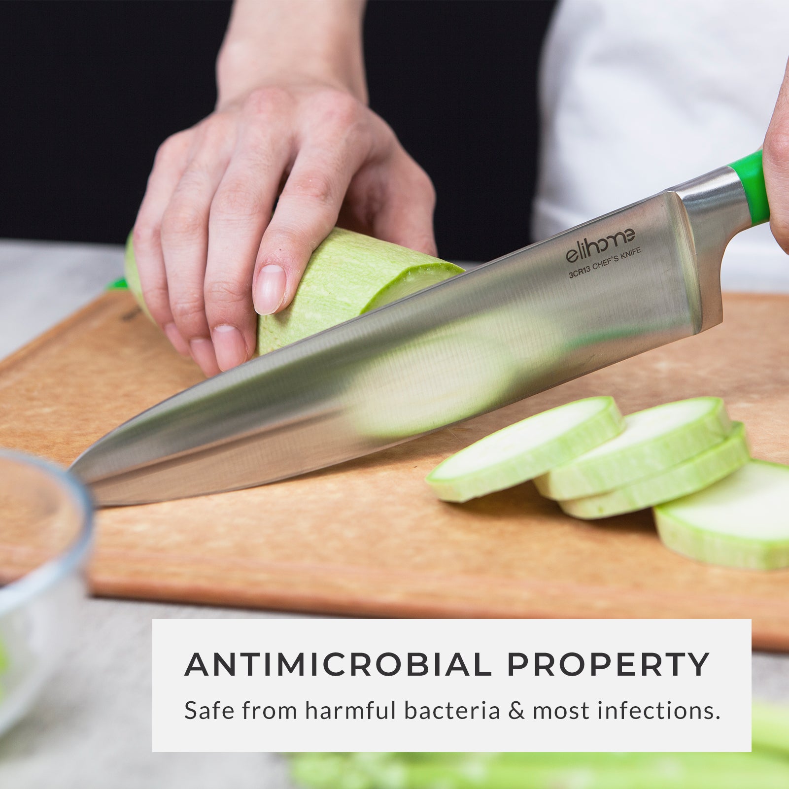 Love Cooking Company Antimicrobial Cutting Board, 9.8 x 13.7