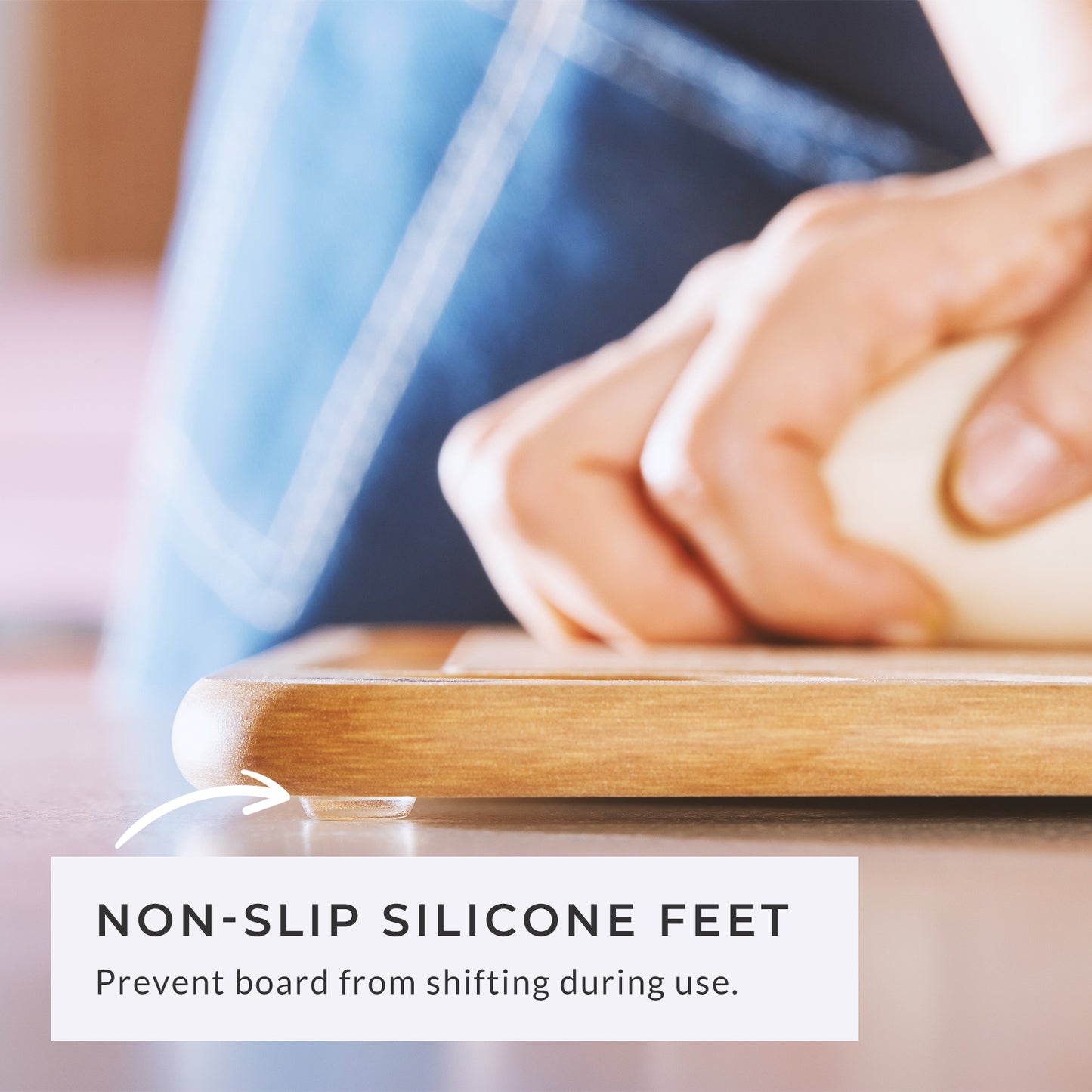 Premium Series 4 Pieces Cutting Board Set - Non Slip & Color Code – Elihome